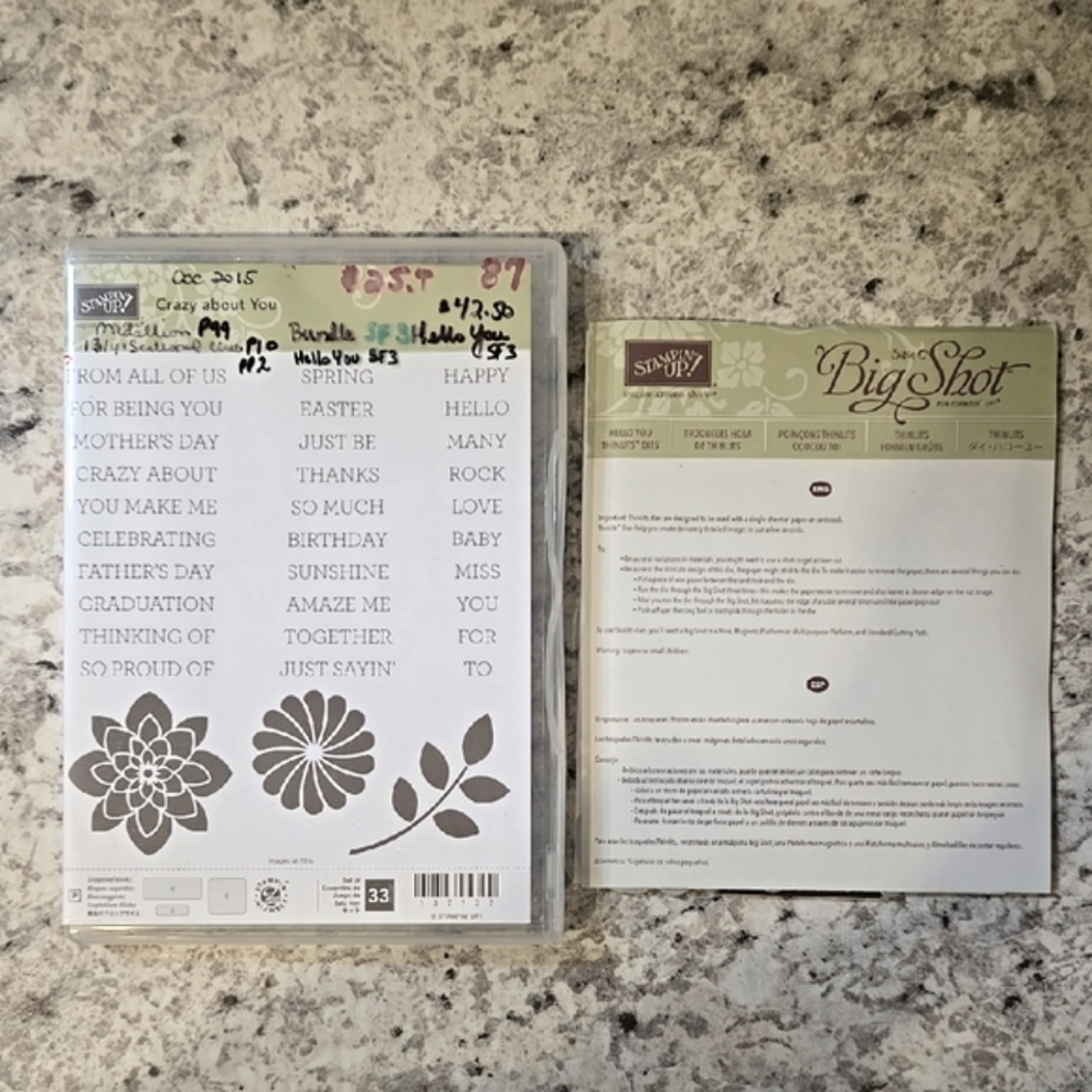 Stampin' Up! Crazy About You Stamp Set & Hello You Thinlits Dies Bundle